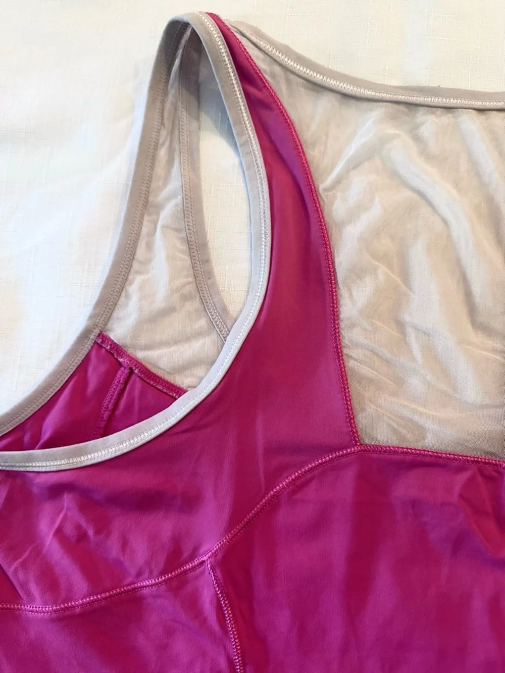 Pink Racerback Athletic Tank Top - Picture 11 of 13